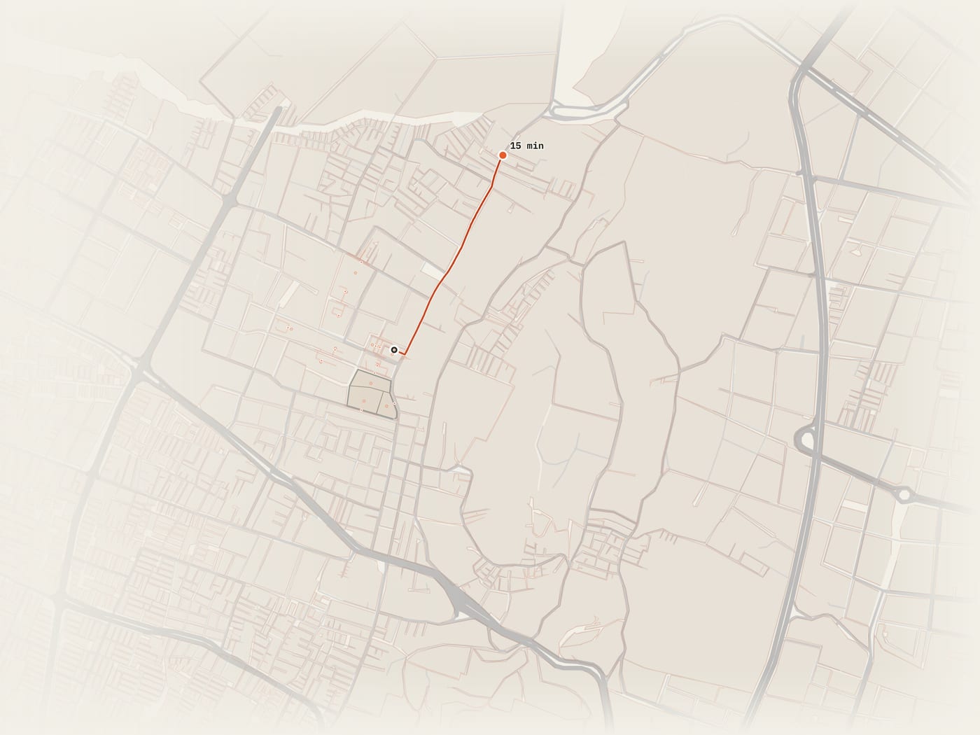 Recorrido a pie por la red de calles