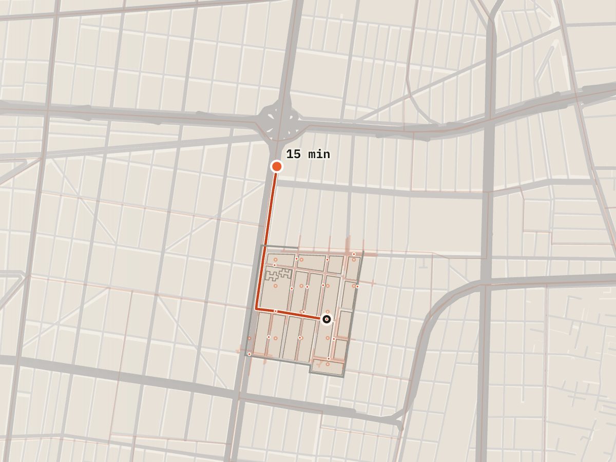 Recorrido a pie por la red de calles
